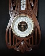 Weerstation - Hout, Messing - Barometer, thermometer