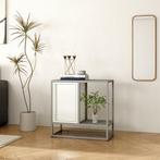 Sideboard Burlöv dressoir 70x72x35 cm grijs en wit [en.casa], Verzenden, Nieuw