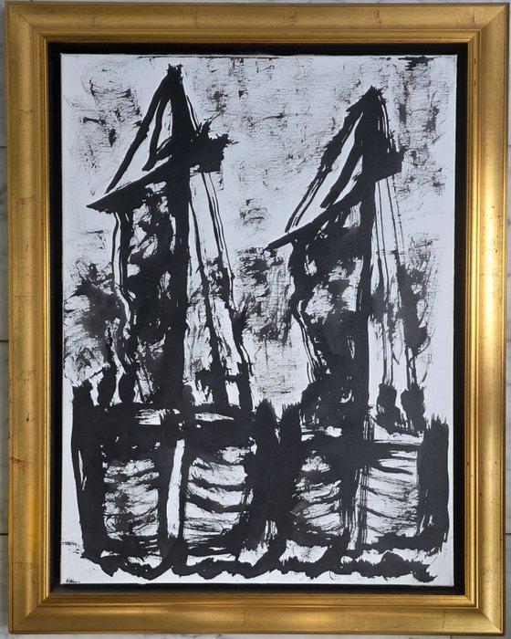 Anton Heyboer (1924-2005) - Boten aan de kade, Antiek en Kunst, Kunst | Schilderijen | Modern