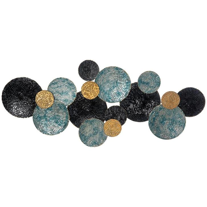 TRUUSK 3D Wanddecoratie Metaalbeeld 121x53cm - Moderne Woonk, Huis en Inrichting, Woonaccessoires | Vazen, Nieuw, Verzenden