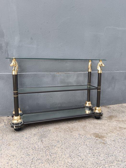 Salontafel - Messing, Gietijzer, pasta - Paardentoren, Huis en Inrichting, Overige Huis en Inrichting