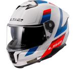 LS2 FF808 STREAM II VINTAGE Wit Blauw Rood-06 Integraalhelm, Motoren, Verzenden, Integraalhelm, 3XL of groter, Nieuw met kaartje