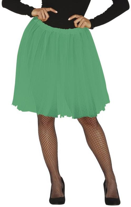 Donkergroene Tutu Dames 60cm, Hobby en Vrije tijd, Feestartikelen, Nieuw, Verzenden