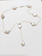 Ketting met hanger - 18 karaat Geel goud Parel, Sieraden, Tassen en Uiterlijk, Antieke sieraden