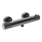 Douchemengkraan Thermostatisch Wiesbaden Ribbd Gunmetal, Doe-het-zelf en Verbouw, Sanitair, Ophalen of Verzenden, Nieuw