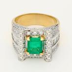Ring - 18 karaat Geel goud, Witgoud Diamant (Natuurlijk) -, Nieuw