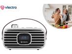 Vlectro - DAB+ radio met Bluetooth en alarmklok - DAB+ radio, Verzenden, Nieuw