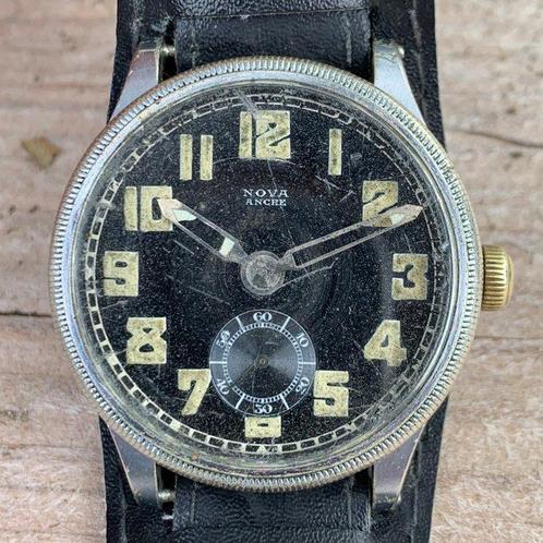 Nova Ancre - WW2 Pilot Watch - Luftwaffe fliegeruhr style -, Sieraden, Tassen en Uiterlijk, Horloges | Heren