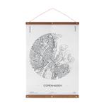 Posterhanger Hout Nikkel 70 cm, Huis en Inrichting, Woonaccessoires | Lijsten, Nieuw