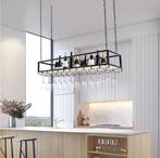 Vintage Hangend Wijnrek – Industrieel Plafondrek 110 cm, Huis en Inrichting, Kasten | Boekenkasten, Verzenden, Nieuw