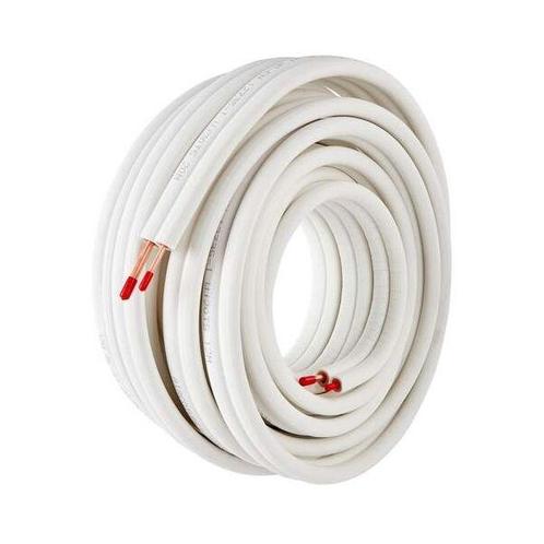Dubbele koelleiding 1/4 x 3/8 - rol 20 meter - ongeflared, Doe-het-zelf en Verbouw, Verwarming en Radiatoren, Verzenden