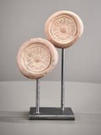Sunga-dynastie Terracotta Duo van votieve medailles - 12.5