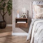 Zwevend Nachtkastje Hout - Nieuw - Uniek Design - Set van 2, Minder dan 45 cm, Verzenden, Nieuw, Minder dan 55 cm