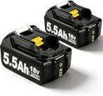 2 x 18V 5.5Ah vervangende accus voor Makita BL1860B BL1850B, Verzenden, Zo goed als nieuw