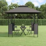 vidaXL Prieel met dak 300x300x270 cm staal antracietkleurig, Verzenden, Nieuw