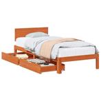 vidaXL Bedframe met hoofdeinde 3 pcs Wasbruin Massief, Verzenden, Nieuw, Bruin, Hout