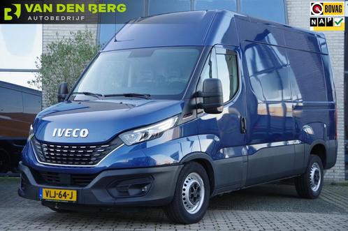 Iveco Daily 35S18HV 3.0 352L H3 180PK AUT. LED, 3.5T TREKHAA, Auto's, Bestelauto's, Dealer onderhouden, Lease, Zwart, Automaat