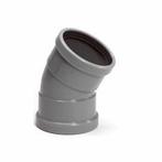 PVC bocht 110mm 45° manchet 2 keer mof, Doe-het-zelf en Verbouw, Buizen en Afvoer, Verzenden, Nieuw