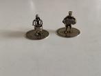 Miniatuur beeldje - Accodeon man en Trommelaar (2) - .835