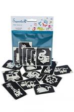 Zwarte Tattoo Stencil Dieren 12st, Verzenden, Nieuw