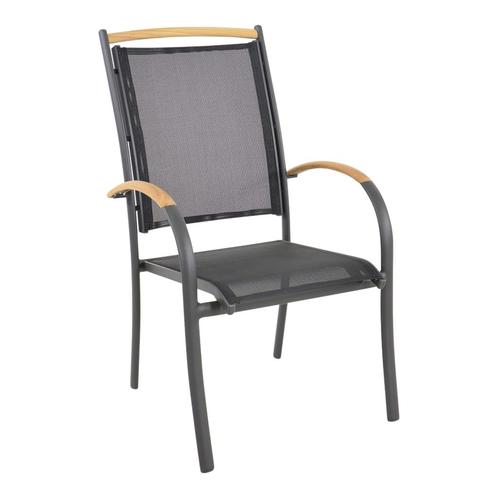 Stapelstoel Monza - zwart, Huis en Inrichting, Stoelen, Zwart, Nieuw, Ophalen of Verzenden