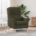 vidaXL Fauteuil met Armleuningen - Legergroen - 52 cm - Faux, Huis en Inrichting, Fauteuils, Verzenden, Nieuw