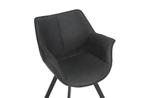 Bureaustoel THE DUTCH RETRO antiek grijs microvezel met, Huis en Inrichting, Fauteuils, Ophalen of Verzenden, Nieuw