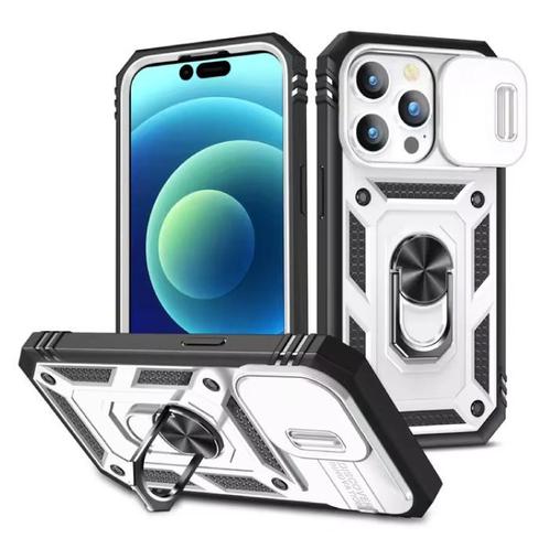 Armor Hoesje voor iPhone 13 - met Kickstand en Camera Slide, Telecommunicatie, Mobiele telefoons | Hoesjes en Frontjes | Apple iPhone