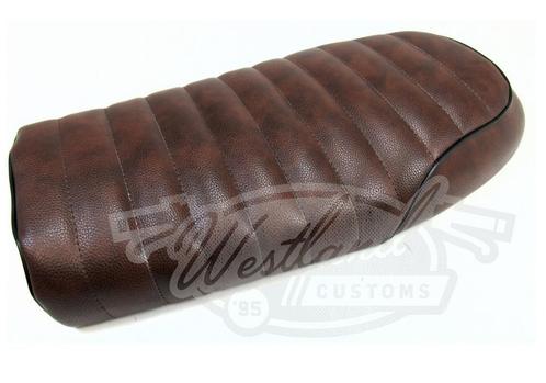 Zadel | Cafe Racer | Brat Style | Bruin, Motoren, Onderdelen | Merk-onafhankelijk, Nieuw, Verzenden