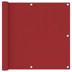 vidaXL Balkonscherm 90x400 cm oxford stof rood, Verzenden, Nieuw