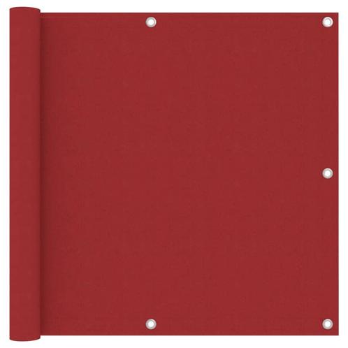 vidaXL Balkonscherm 90x400 cm oxford stof rood, Tuin en Terras, Zonneschermen, Nieuw, Verzenden