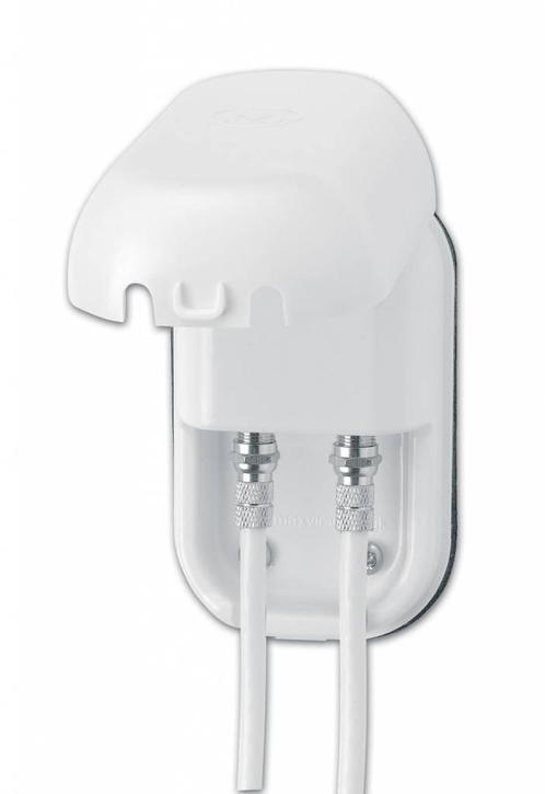 Maxview B2007 TWIN WCD 2x F-connector kleur Wit, Doe-het-zelf en Verbouw, Elektra en Kabels, Stopcontact, Nieuw, Ophalen of Verzenden