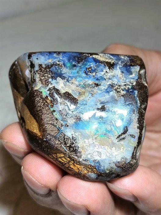 Opaal Vrije vorm - Hoogte: 5 cm - Breedte: 4.3 cm- 113 g -, Verzamelen, Mineralen en Fossielen