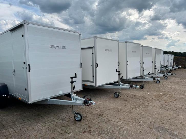 SIRIUS CARGO Geremde Gesloten aanhangwagen Deur/Laadklep, Auto diversen, Aanhangers en Bagagewagens, Nieuw, Ophalen