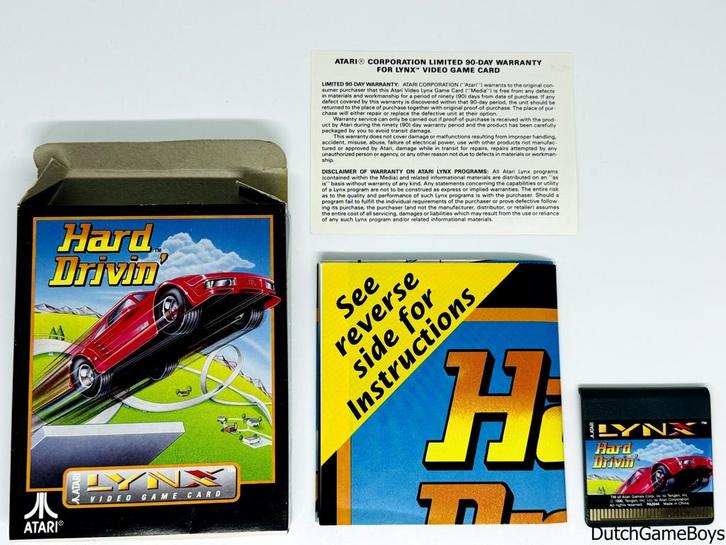 Atari Lynx - Hard Drivin, Spelcomputers en Games, Games | Atari, Gebruikt, Verzenden