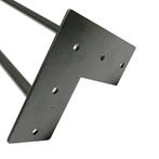 Gratis Verzending - Massief raw steel hairpin tafelpoot 15, Overige vormen, Nieuw, Tafelpoot, Modern