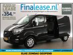 Ford Transit Custom 300 2.0 TDCI L2H1 Limited DC Carplay, Auto's, Navigatiesysteem, Zwart, Nieuw, Ford