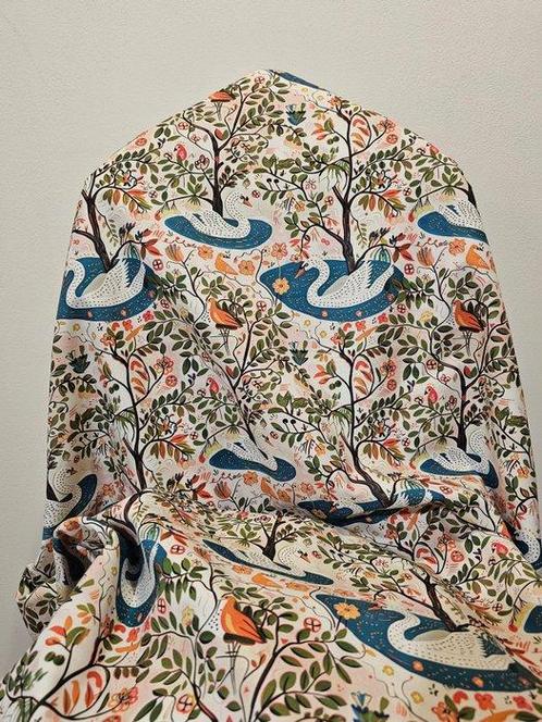 Gedrukt cadeau aan de dichter van de Scandivische design -, Antiek en Kunst, Antiek | Kleden en Textiel