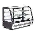 Polar G-serie tafelmodel koelvitrine 160 liter zwart, Verzenden, Nieuw in verpakking, Koelen en Vriezen