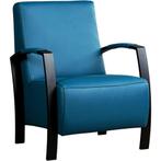 Leren fauteuil Glory - Toledo Turquoise (blauw), Huis en Inrichting, Fauteuils, Nieuw, Ophalen of Verzenden, 50 tot 75 cm, Industrieel, Modern