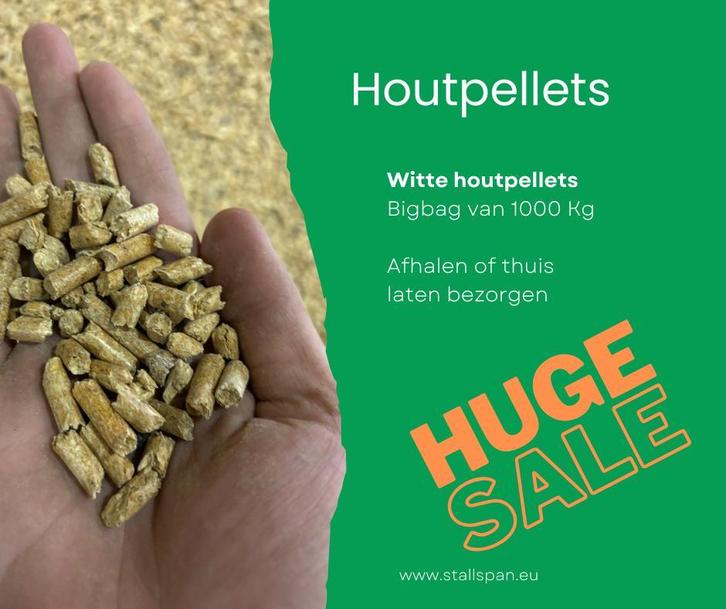 Witte Houtpellets, Huis en Inrichting, Kachels, Houtkachel, Nieuw, Hout