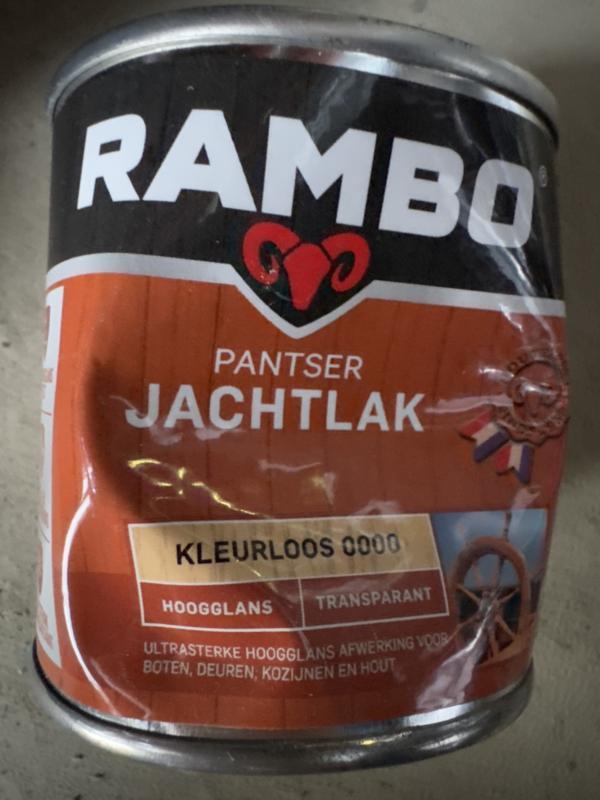 RAMBO PANTSER JACHTLAK TRANSPARANT HOOGGLANS - Blank - 0,..., Doe-het-zelf en Verbouw, Verf, Beits en Lak, Lak, Overige kleuren
