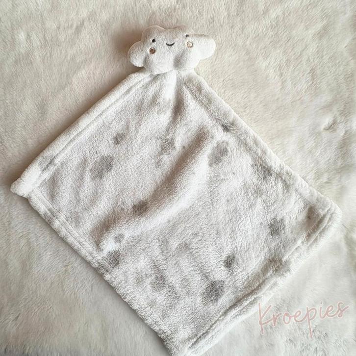 PRIMARK knuffeldoekje wolk wolkjes patroon, Kinderen en Baby's, Speelgoed | Knuffels en Pluche, Verzenden