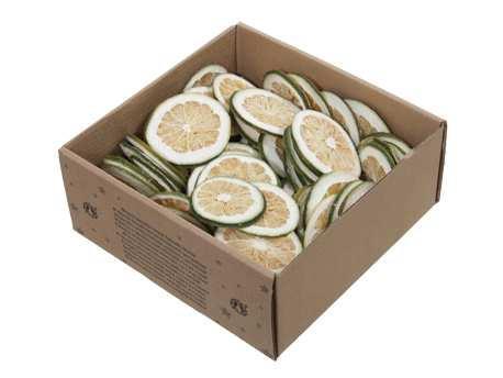Limoenschijfjes groen - 250 gr in handige doos – perfect, Huis en Inrichting, Woonaccessoires | Kunstplanten en Kunstbloemen, Nieuw