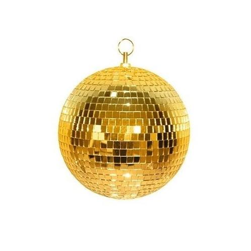 Gouden discobal 20 cm - Discolichten, Hobby en Vrije tijd, Feestartikelen, Verzenden