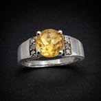 Zonder minimumprijs - Harry Ivens - Ring Zilver - Citrine, Nieuw