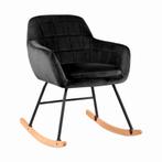 Aemely® Schommelstoel Sofie - Zwart Velvet, Ophalen of Verzenden, Nieuw, Stoel(en)