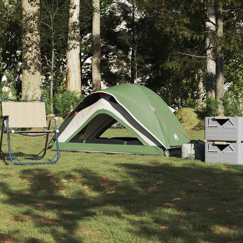 vidaXL Tent 1-persoons waterdicht groen, Caravans en Kamperen, Tenten, Nieuw, tot en met 2, Verzenden