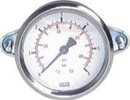 0...6 Bar (0..87 psi) Paneelmontage Manometer Staal/Brons, Verzenden, Nieuw