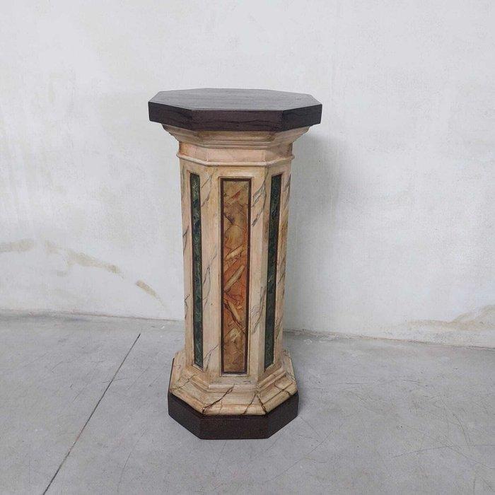 Antiek Kolom - 1910-1920 - Gelakte nep marmer, Antiek en Kunst, Antiek | Overige Antiek